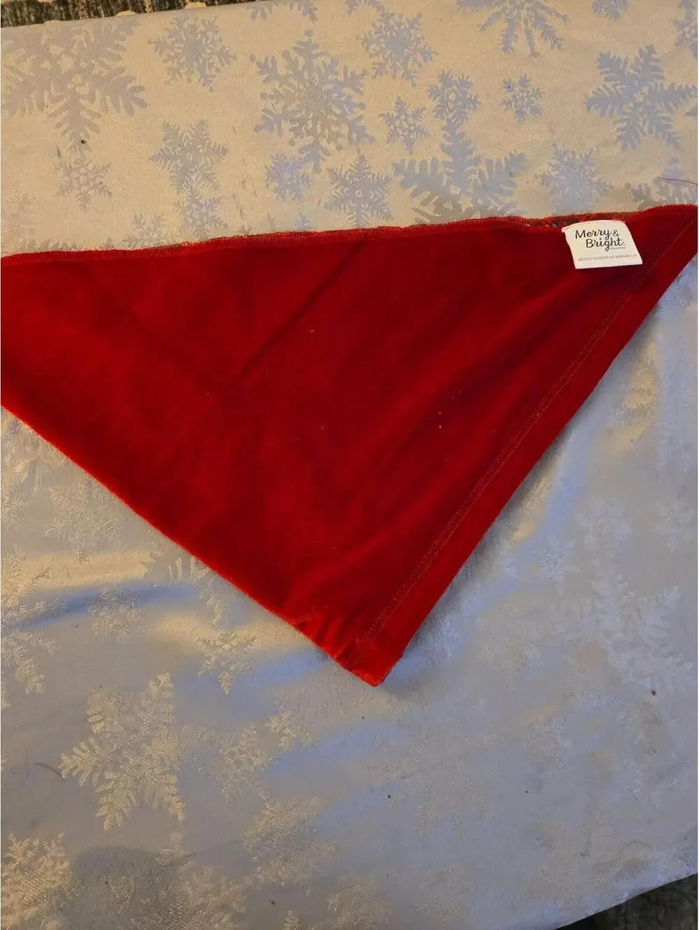 Merry & Bright Reversible Plaid and Velvet Holiday Dog Bandana